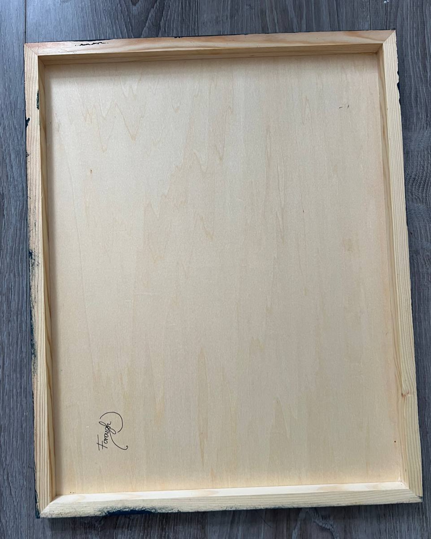 The Shade of Love — view 9, unstretched back panel