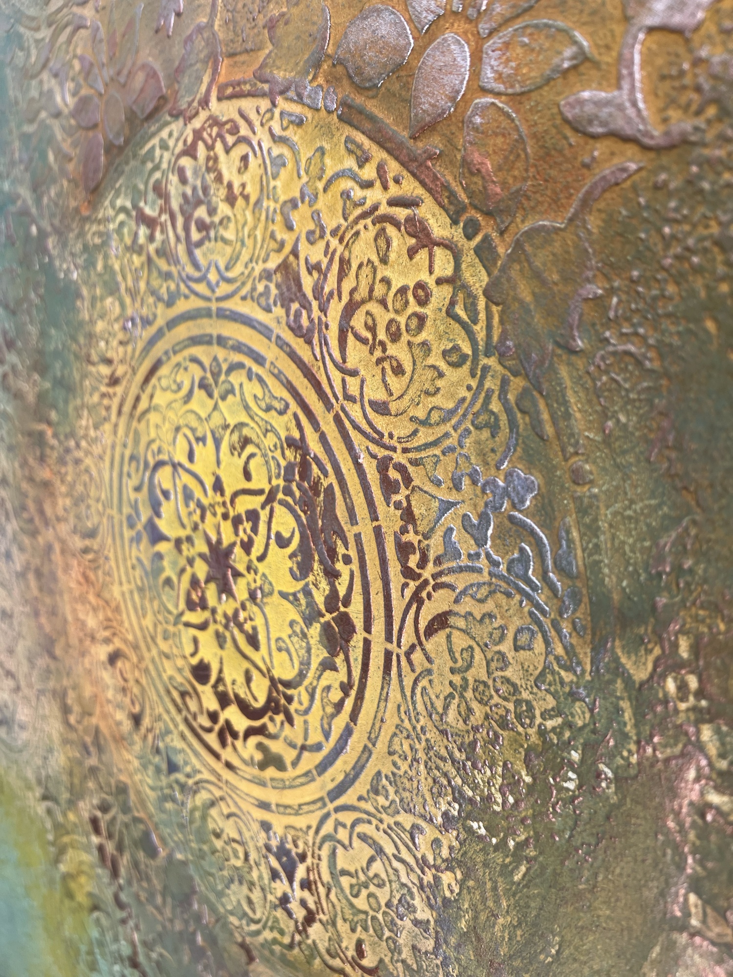 Traces of History — view 7, gilded mandala detail
